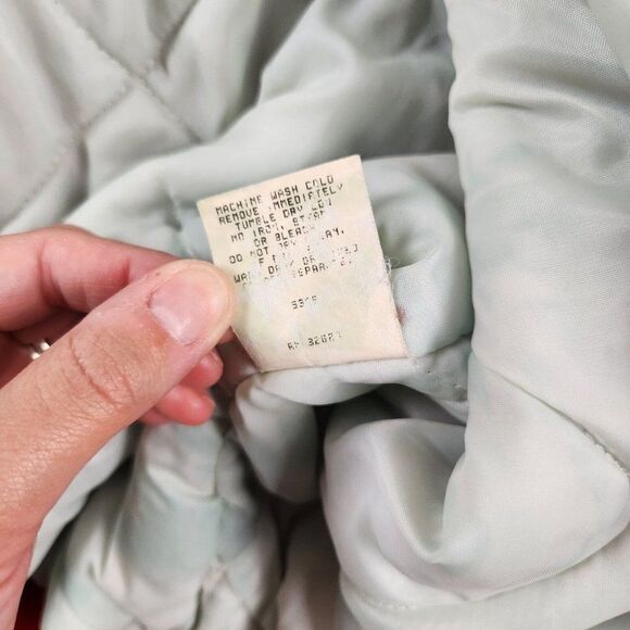 Vtg Swingster Farm & Fleet Logo Red/Blue Coat Men's XL Puffy Made in USA - Picture 11 of 12